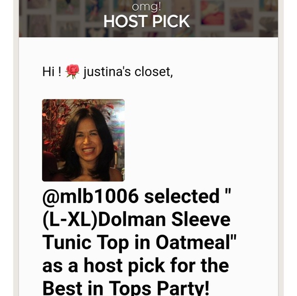 Oatmeal Dolman Sleeve Tunic Top Large - Picture 5 of 6